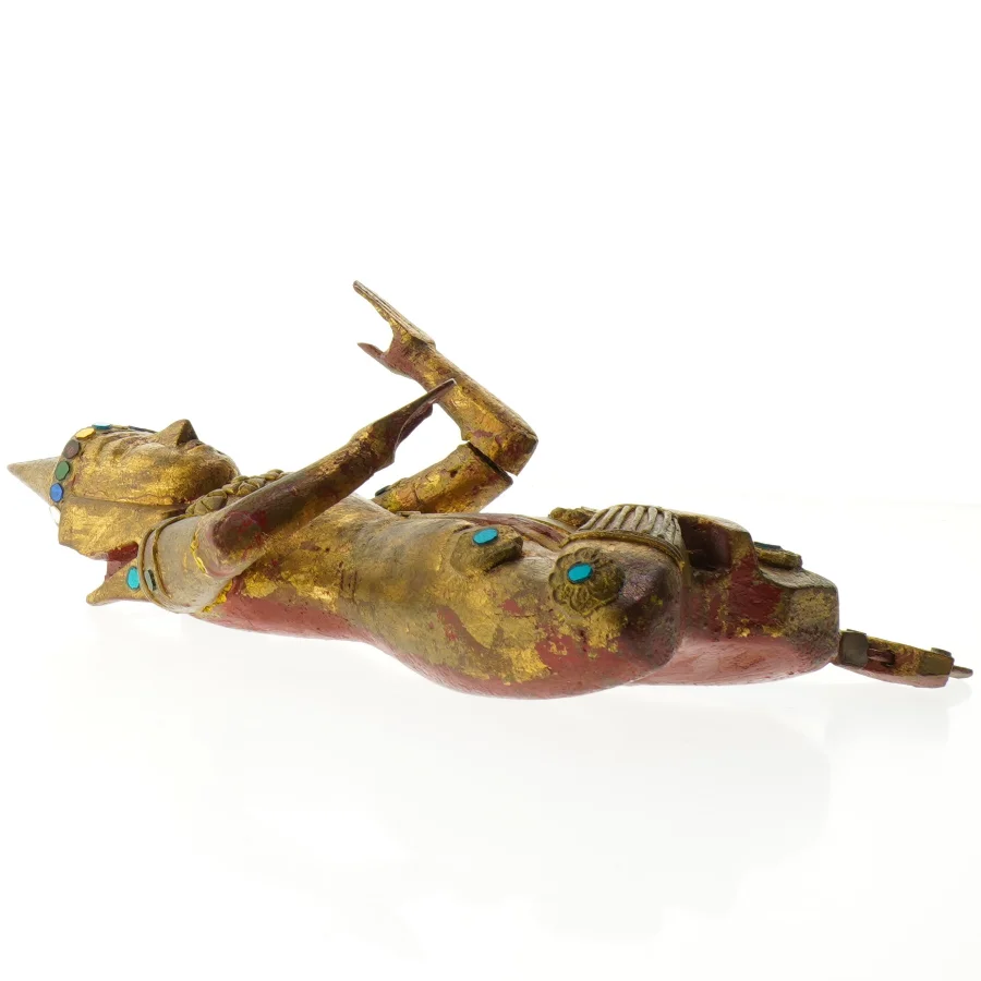 Håndmalet træfigur