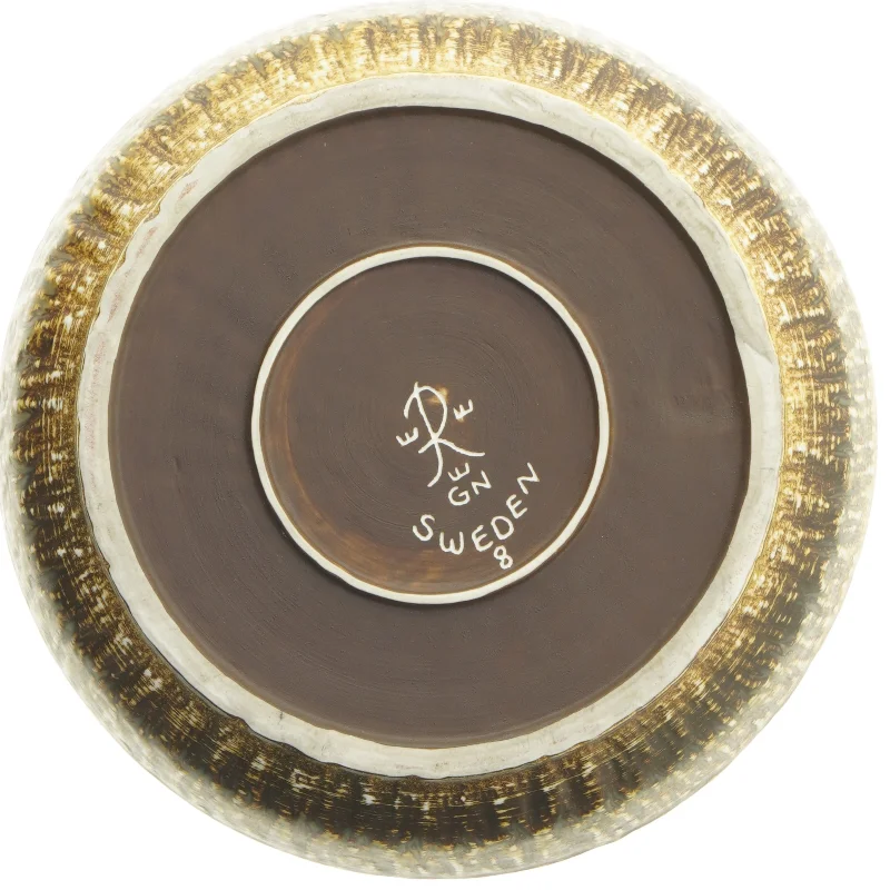 Keramik skål/fad af Gunnar Nylund for Rörstrand (str. Ø 26 cm)