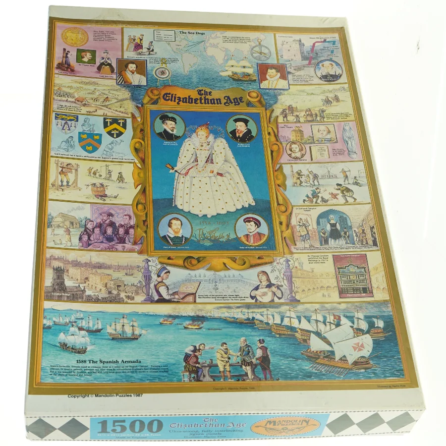 Historisk puslespil, 1500 brikker 