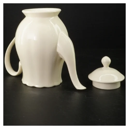 Hvid kaffekande med låg fra Södahl