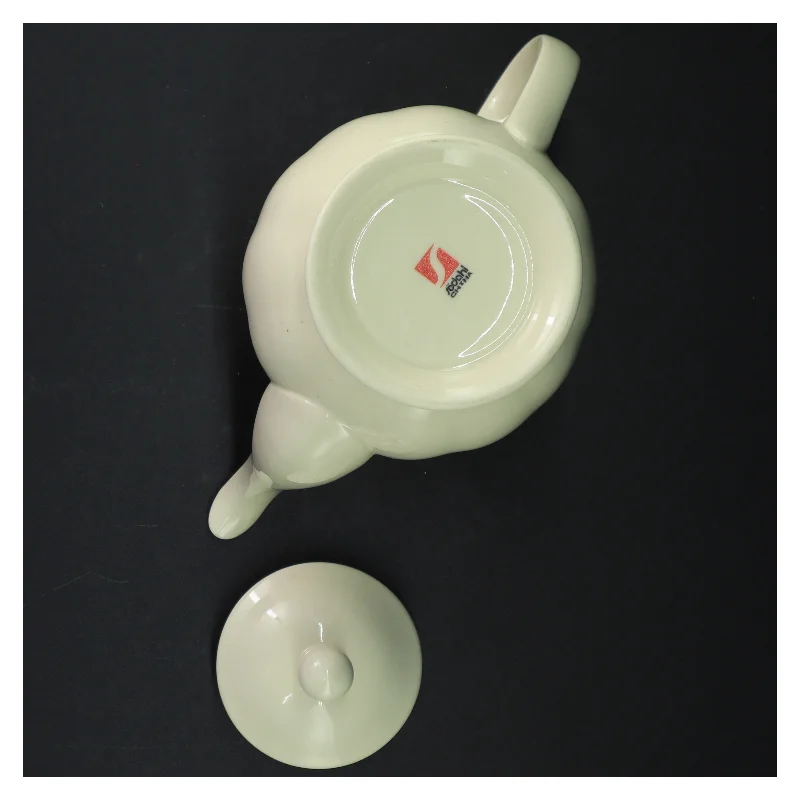 Hvid kaffekande med låg fra Södahl