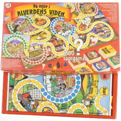 Brætspil 'På rejse i alverdens viden' fra Danspil (str. 45x27 cm)