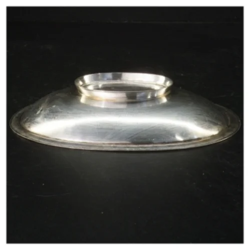  metalbakke i sølvplet (str. 18,5 x 14 cm)