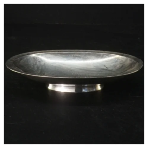 metalbakke i sølvplet (str. 18,5 x 14 cm)