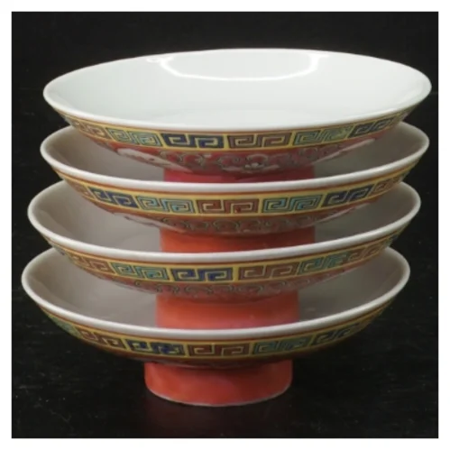 Dekorative kinesiske tallerkener (str. 10 cm)