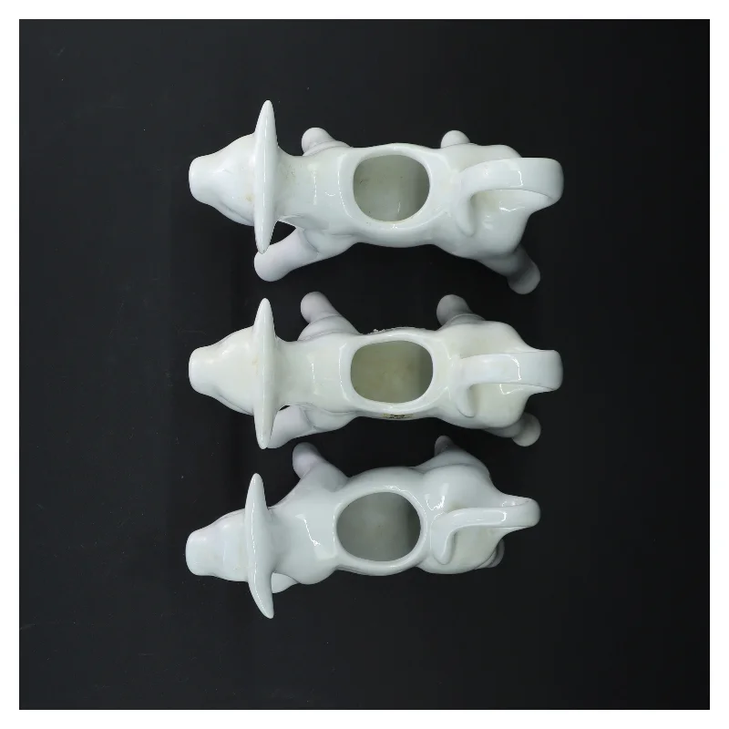 Galzone mælke fløde kander formet som køer fra Galzone (str. 18 cm. og 18 cm. og 17 cm)