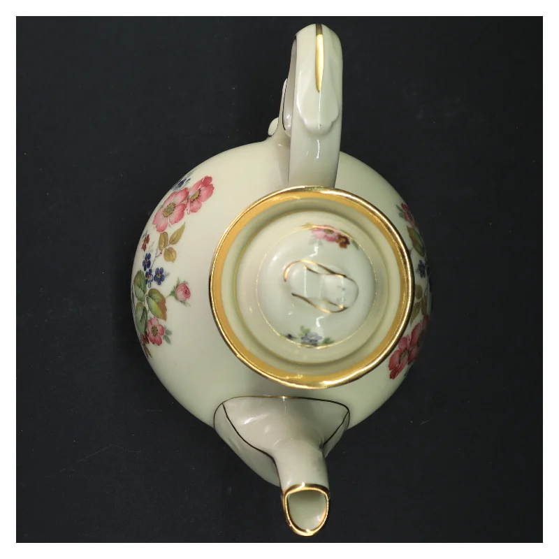 kaffekande med blomstermotiv