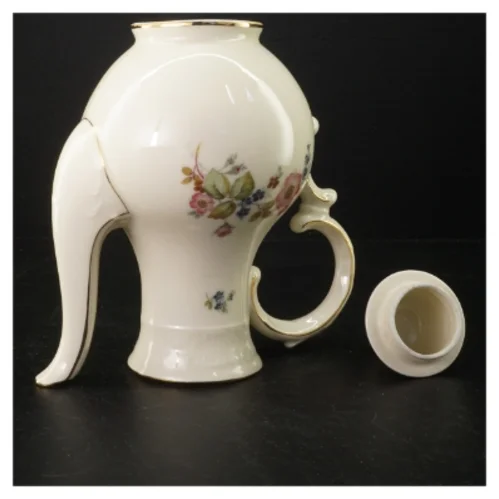 kaffekande med blomstermotiv