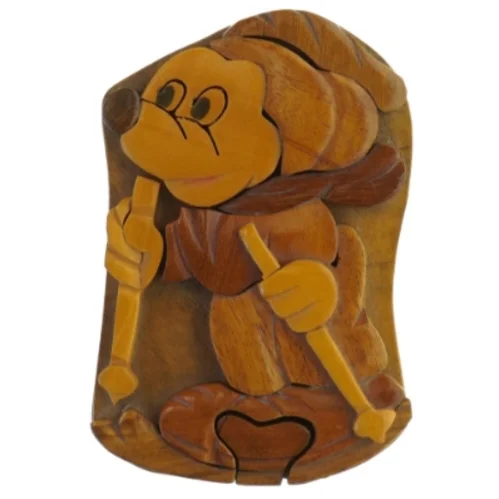 Træ æske, Mickey Mouse (str. 12,5 cm)