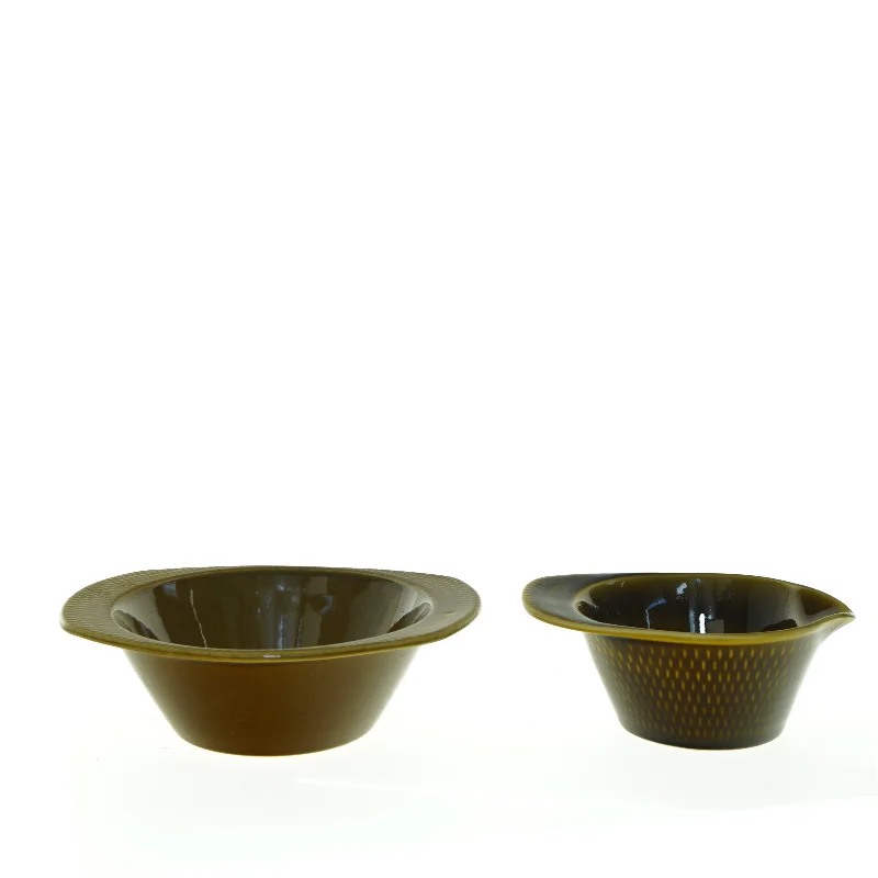 Fajance, Stavanger flint sæt, Stavanger flint fra Figgjo (str. Ø 11 cm til 16 cm og 6 cm høj)