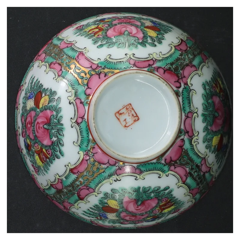 Kinesisk porcelænsskål (str. Ø 16 cm)