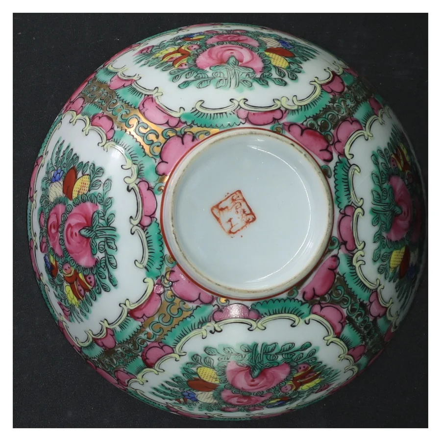 Kinesisk porcelænsskål (str. Ø 16 cm)