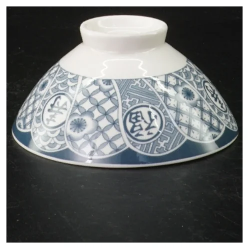 2 skåle porcelæn med blåt mønster (str. Ø 12 cm)