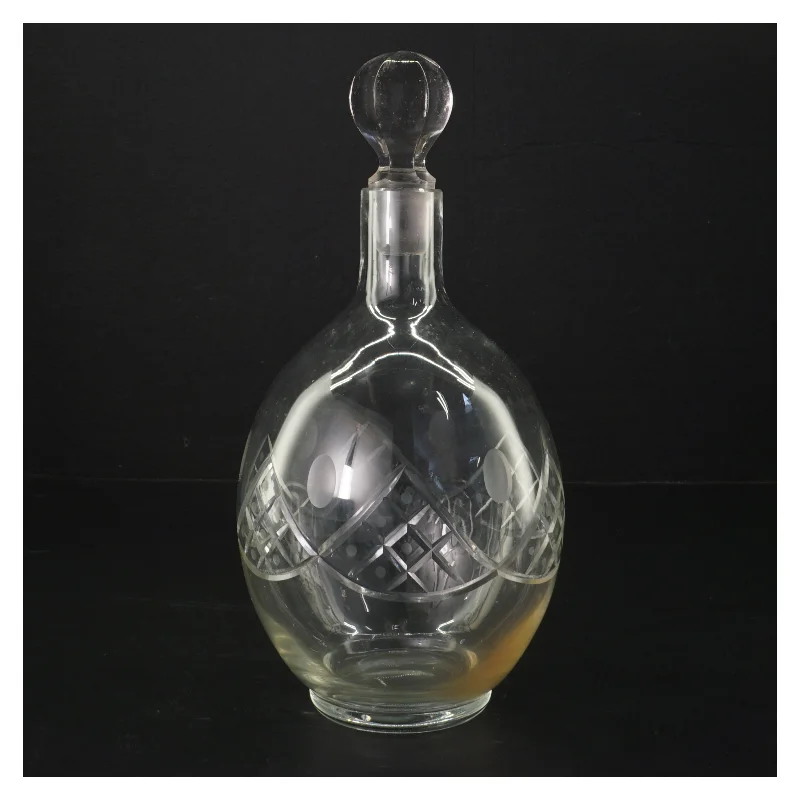 Glas karaffel med prop (str. 23 cm. ø. 11,5 cm)