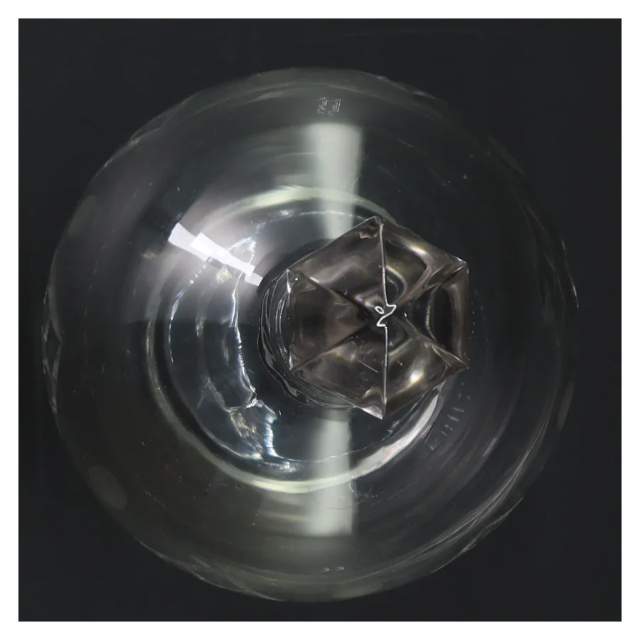 Glas karaffel med prop (str. 23 cm. ø. 11,5 cm)