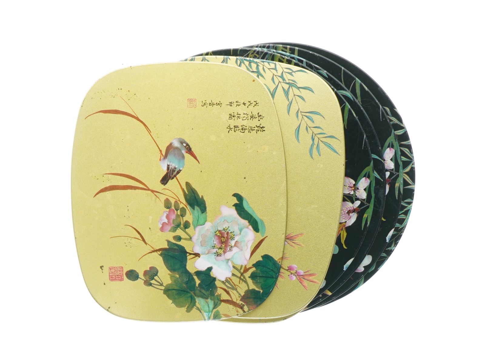 Dekorative asiatiske bordskånere (str. Ø 20 cm)