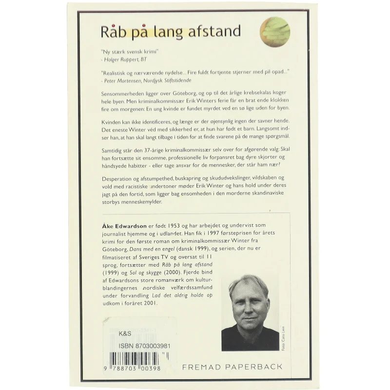Råb på lang afstend af Åke Edwardson