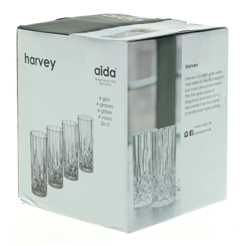 Aida Harvey drikkeglas, 4 stk. fra Aida (str. 15 cm)