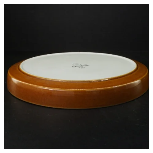 Keramikfad med blomstermotiv fra Royal Copenhagen (str. Ø 33 cm)