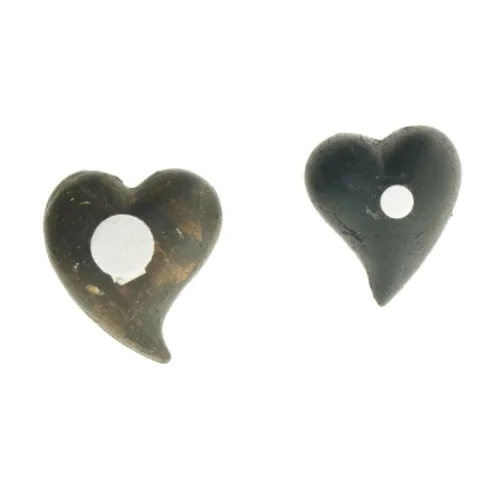 Dekorations hjerter (str. 12 x 10 cm og 13 x 11 cm)