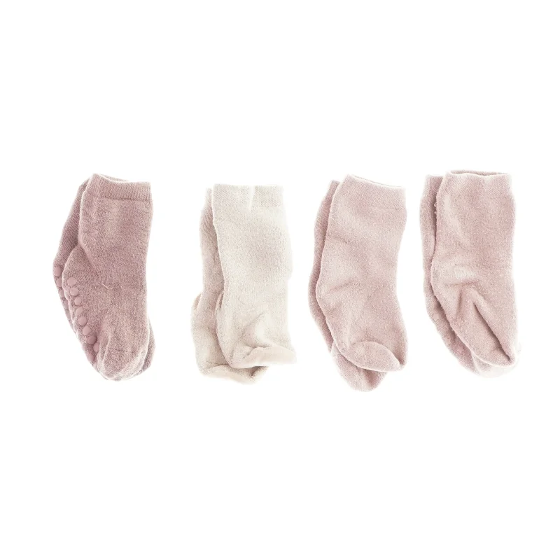 Skridsikre sokker (4 par)