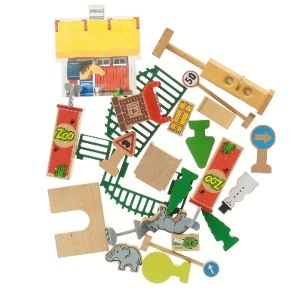 Brio Zoo legesæt fra Brio (str. 4-18 cm)