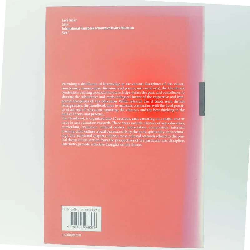 International handbook of research in arts education (Bog)
