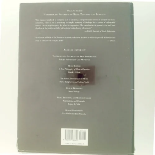 The new handbook of research on music teaching and learning : a project of the Music Educators National Conference (Bog)