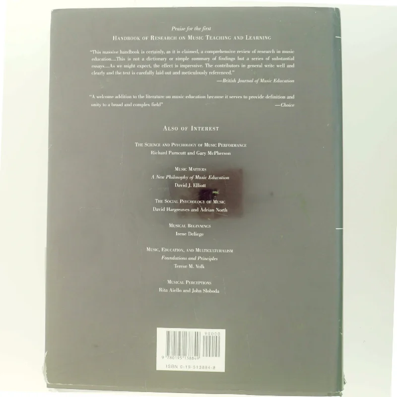 The new handbook of research on music teaching and learning : a project of the Music Educators National Conference (Bog)