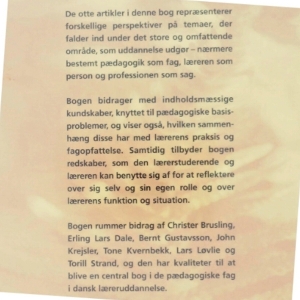 Pædagogik og lærerprofessionalitet bog fra Forlaget Klim