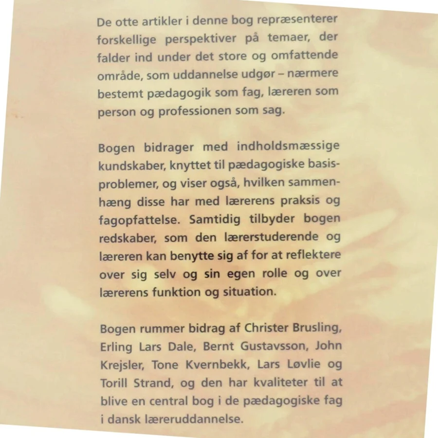 Pædagogik og lærerprofessionalitet bog fra Forlaget Klim