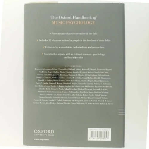 The Oxford handbook of music psychology (Bog)