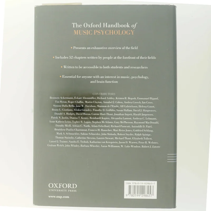 The Oxford handbook of music psychology (Bog)