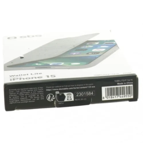 SBS Wallet Lite iPhone 15 cover fra sbs (str. Iphone 15)
