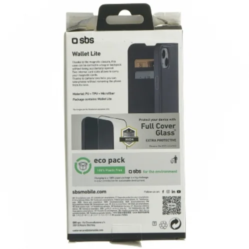 SBS Wallet Lite iPhone 15 cover fra sbs (str. Iphone 15)