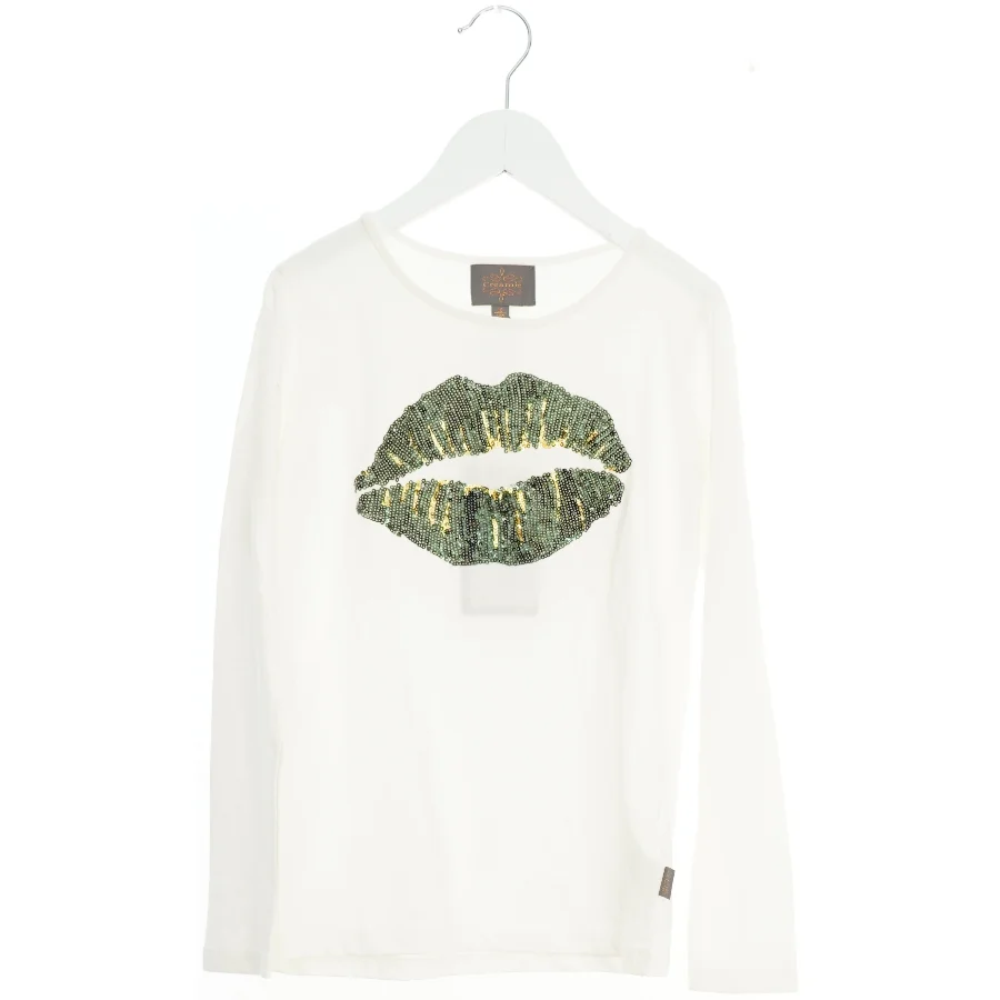 Helt ny langærmet T-shirt med pailletter fra Creamie (str. 140)