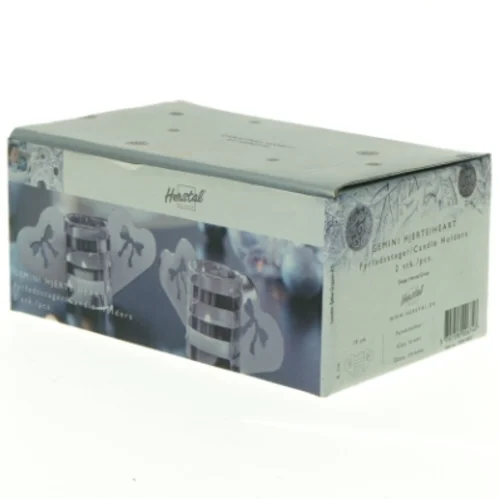 Herstal Fyrfadstage Sæt fra Herstal (str. 19 x 8 x 5 cm)