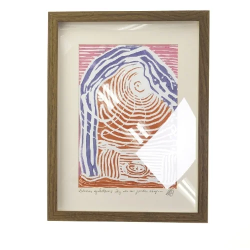 Indrammet kunsttryk i IKEA ramme (str. 32x42 cm) fra IKEA