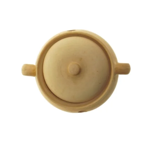 Terracotta krukke med låg (str. 13 cm)