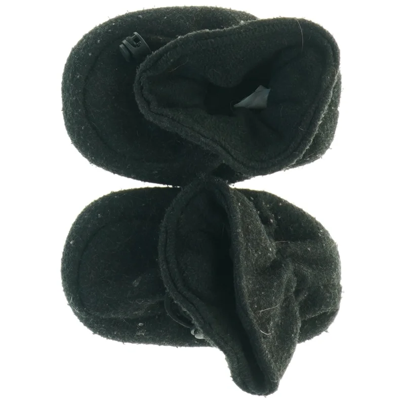 Sorte filt tøfler (str. Udvendig sal 13 cm)