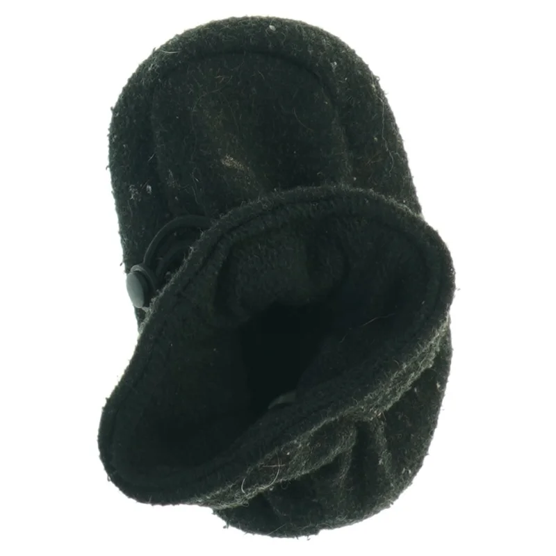 Sorte filt tøfler (str. Udvendig sal 13 cm)