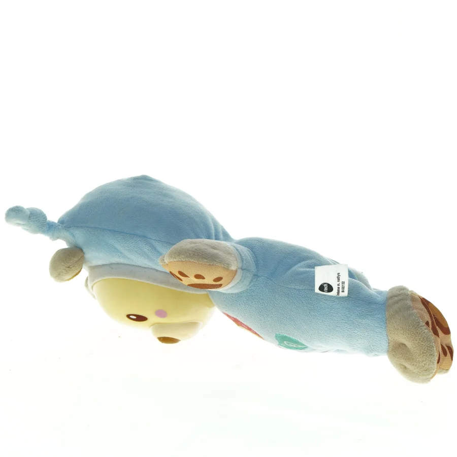 Synge bamse Blå plys teddybjørn med lyd og lys (str. 29 x 24 cm)