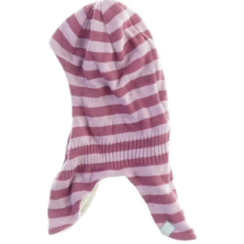 Stripet hue i lilla og grå (str. 48 cm)