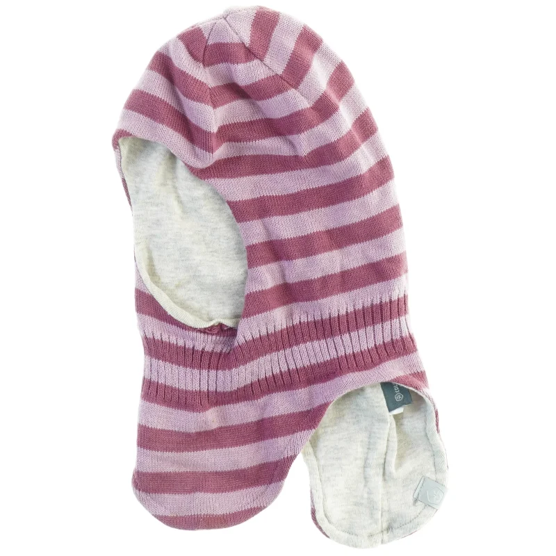 Stripet hue i lilla og grå (str. 48 cm)