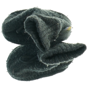 Strikkede tøfler fra Melton (str. Udvendig sal 11 cm)