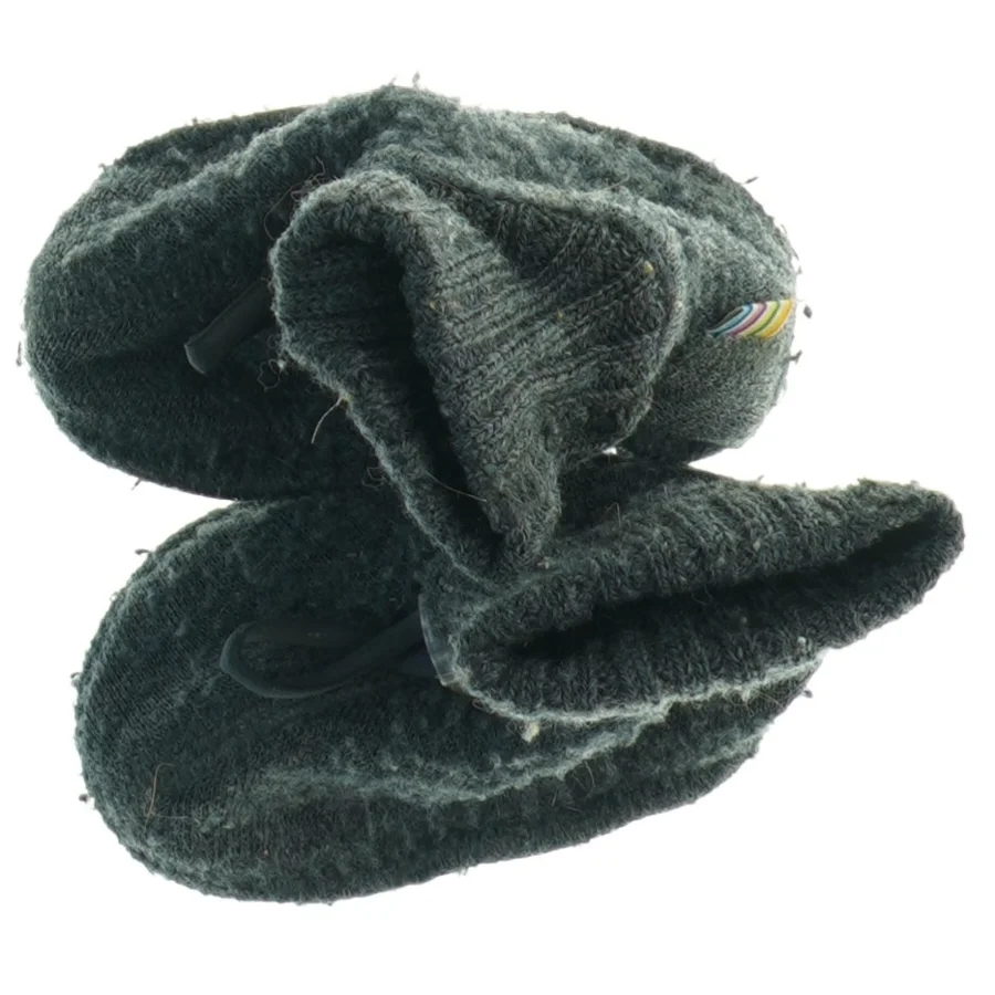 Strikkede tøfler fra Melton (str. Udvendig sal 11 cm)