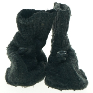 Strikkede tøfler fra Melton (str. Udvendig sal 11 cm)