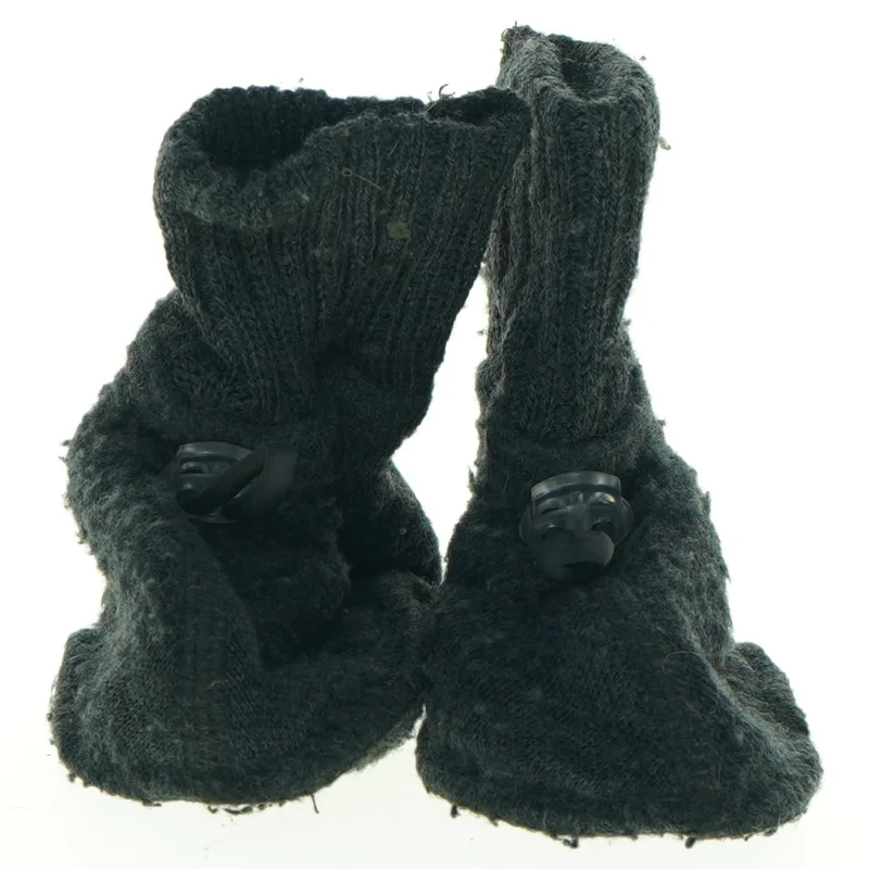 Strikkede tøfler fra Melton (str. Udvendig sal 11 cm)