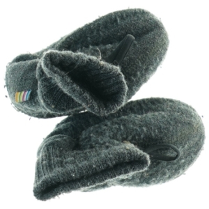 Strikkede tøfler fra Melton (str. Udvendig sal 11 cm)