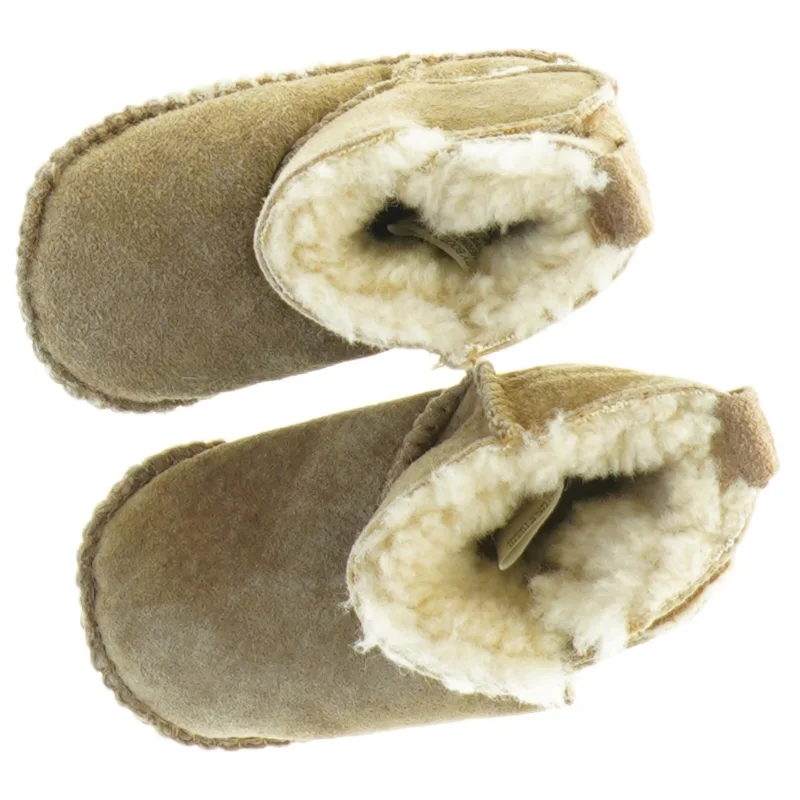 Barnestøvler i imiteret ruskind (str. Nul til 6 måneder)